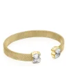 Pulsera de acero IP dorado y howlita Mesh Color^TOUS Sale