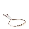 Pulsera de cordón marrón y beige con oso de plata Bold Bear^TOUS Discount
