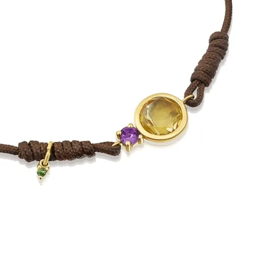 Pulsera de nylon con citrino y Virtual Garden^TOUS Best