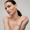 Pulsera de oro blanco con diamante y cordón negro ATELIER^TOUS New
