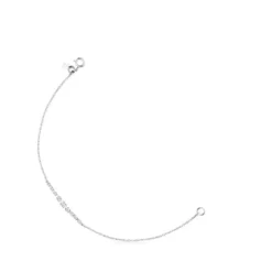 Pulsera de oro blanco con diamantes Riviere^TOUS Outlet