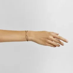 Pulsera de oro con diamantes y nylon negro MANIFESTO^TOUS Outlet