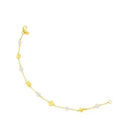 Pulsera de oro motivos cruz, estrella, corazón y oso Sweet Dolls XXS^TOUS Hot