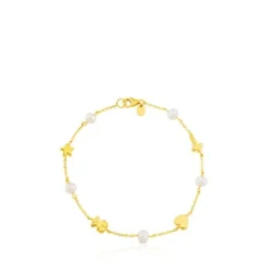 Pulsera de oro motivos cruz, estrella, corazón y oso Sweet Dolls XXS^TOUS Hot