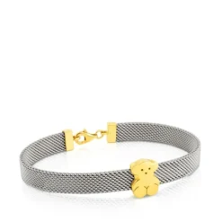 Pulsera de oro y acero 0,7cm Mesh^TOUS Clearance