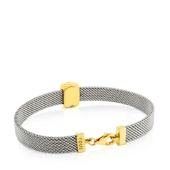Pulsera de oro y acero 0,7cm Mesh^TOUS Clearance