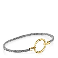 Pulsera de oro y acero Hold^TOUS Hot