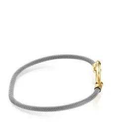 Pulsera de oro y acero Hold^TOUS Hot
