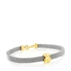 Pulsera de oro y acero motivo oso de 0,5cm Mesh^TOUS Hot
