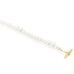 Pulsera de perlas cultivadas con baño de oro 18 kt sobre plata Lure^TOUS Online