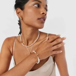 Pulsera de perlas cultivadas con baño de oro 18 kt sobre plata Lure^TOUS Online