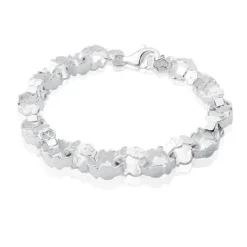 Pulsera de plata con eslabones Bear^TOUS Outlet