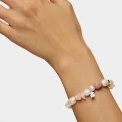 Pulsera de con perlas, granate, rodonita y cuarzo Pearls^TOUS Outlet