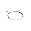 Pulsera de plata, perla cultivada y cordón en color verde Color^TOUS Discount
