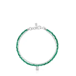 Pulsera de y calcedonia verde tratada Bold Bear^TOUS Hot
