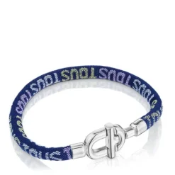 Pulsera de plata y cordón MANIFESTO^TOUS New