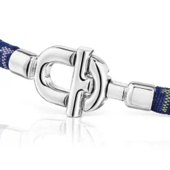 Pulsera de plata y cordón MANIFESTO^TOUS New