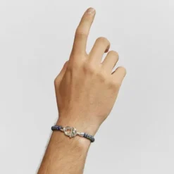 Pulsera de plata y cordón MANIFESTO^TOUS New
