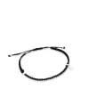 Pulsera de plata y cordón en color negro Color^TOUS Discount