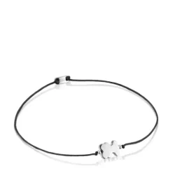 Pulsera de y nylon negro con motivo oso Sweet Dolls^TOUS Best