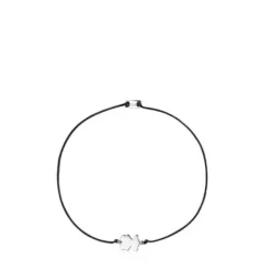 Pulsera de y nylon negro con motivo oso Sweet Dolls^TOUS Best