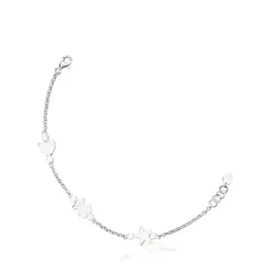 Pulsera de plata y perlas 17,5cm Real Sisy^TOUS Online