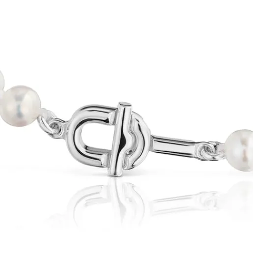Pulsera de y perlas cultivadas MANIFESTO^TOUS Sale