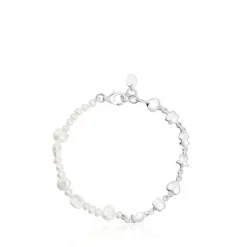 Pulsera de plata y perlas cultivadas con motivos Mini Icons^TOUS Best