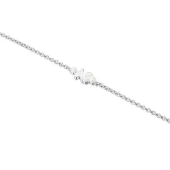 Pulsera de plata y perlas motivo oso Real Sisy^TOUS New