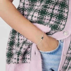 Pulsera de plata y perlas motivo oso Real Sisy^TOUS New