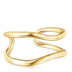 Pulsera doble con baño de oro 18 kt sobre plata Hav^TOUS Hot