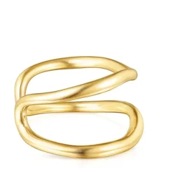 Pulsera doble con baño de oro 18 kt sobre plata Hav^TOUS Hot