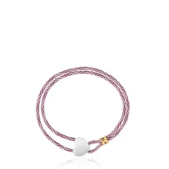 Pulsera elástica burdeos con corazón de Sweet Dolls^TOUS