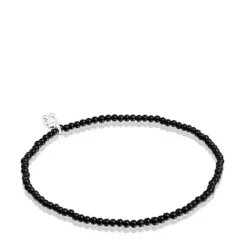 Pulsera elástica con ónix y motivo oso de plata Bold Bear^TOUS Sale
