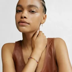 Pulsera elástica de oro y gemas MANIFESTO^TOUS