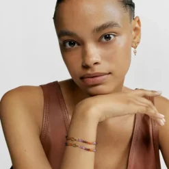 Pulsera elástica de oro y gemas MANIFESTO^TOUS