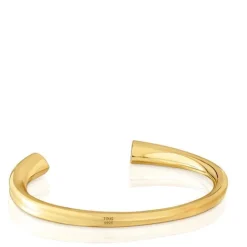 Pulsera esclava con baño de oro 18 kt sobre plata y motivo corazón con rodolitas 1950^TOUS Best