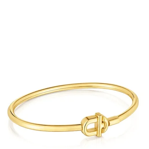 Pulsera esclava con baño de oro 18 kt sobre plata MANIFESTO^TOUS Outlet