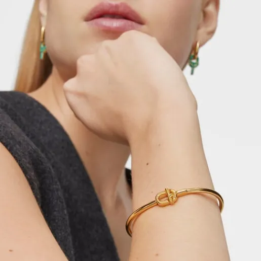 Pulsera esclava con baño de oro 18 kt sobre plata MANIFESTO^TOUS Outlet