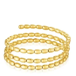 Pulsera esclava espiral con baño de oro 18 kt sobre plata Basics^TOUS Hot