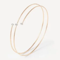Pulsera espiral de oro con tres diamantes ATELIER^TOUS Outlet