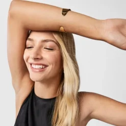 Pulsera estrecha con baño de oro 18 kt sobre plata Nenufar^TOUS