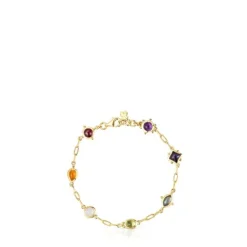 Pulsera Magic Nature con baño de oro 18 kt sobre plata y gemas^TOUS Best