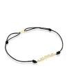 Pulsera Mama de nylon con oro, diamantes y nácar Mama^TOUS Best