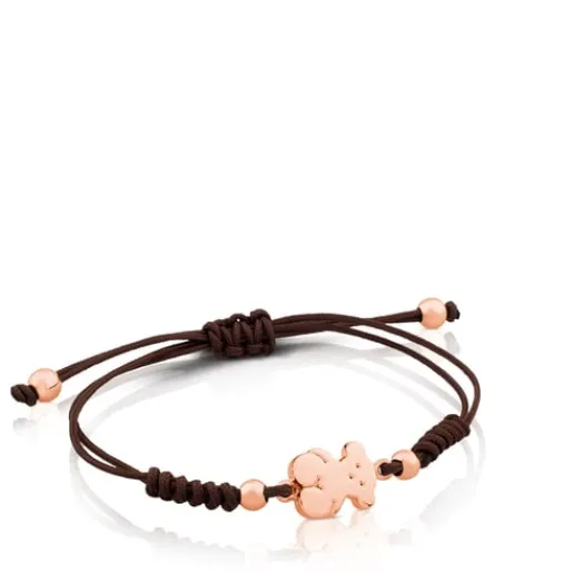 Pulsera oso con baño de oro rosa 18 kt sobre plata Sweet Dolls^TOUS Clearance