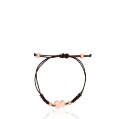 Pulsera oso con baño de oro rosa 18 kt sobre plata Sweet Dolls^TOUS Clearance