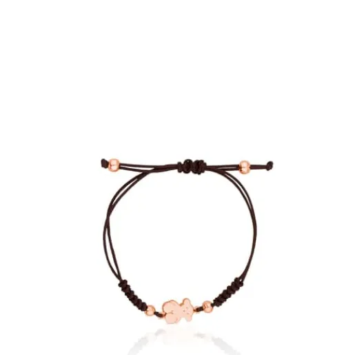 Pulsera oso con baño de oro rosa 18 kt sobre plata Sweet Dolls^TOUS Clearance
