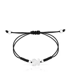 Pulsera oso de y cordón negro Sweet Dolls^TOUS Clearance