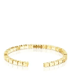Pulsera osos con baño de oro 18 kt sobre plata Straight^TOUS Discount