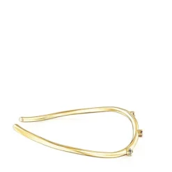 Pulsera oval con baño de oro 18 kt sobre plata y gemas Magic Nature^TOUS Clearance